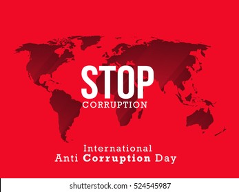 International Anti-corruption day background.poster or banner.