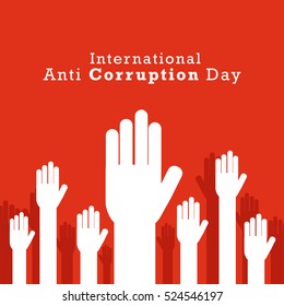 International Anti-corruption day background.poster or banner.