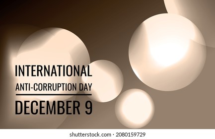 International Anti-corruption Day. Design suitable for greeting card poster and banner