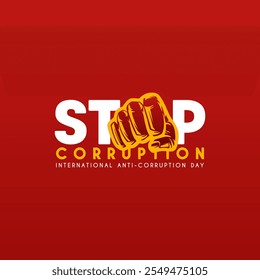 International Anti-Corruption Day vector design template, good for celebration usage