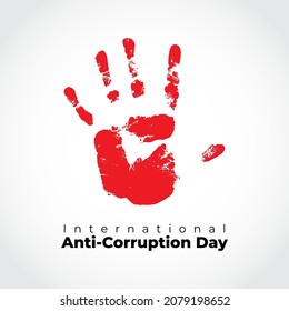 international anti-corruption day- vector illustration