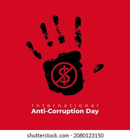 international anti-corruption day- vector illustration svg