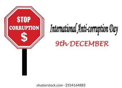 International Anti-corruption Day vector illustration art