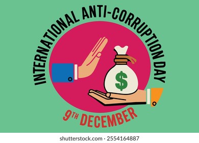 International Anti-corruption Day vector illustration art