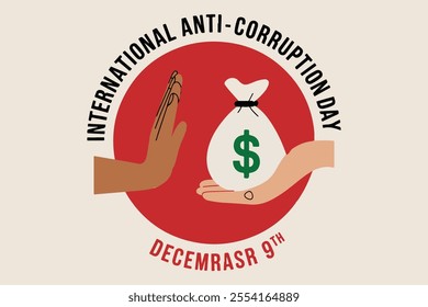 International Anti-corruption Day vector illustration art