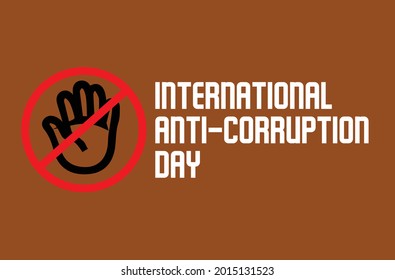 International Anti-Corruption Day vector template
