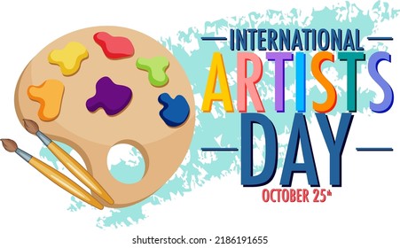 International Artists Day Poster Design illustration