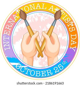 International Artists Day Poster Design illustration