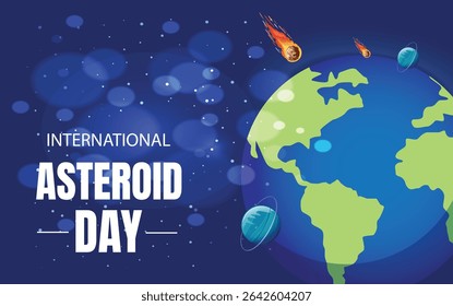 International Asteroid Day with a stylised globe