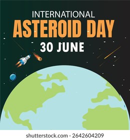 International Asteroid Day with a stylised globe