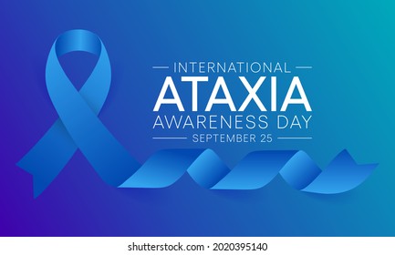 International Ataxia awareness day is observed every year on September 25, it describes a lack of muscle control or coordination of voluntary movements, such as walking or picking up objects. vector