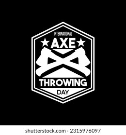 Internationaler Ax-Werftag 13. Juni. T-Shirt-Design 
