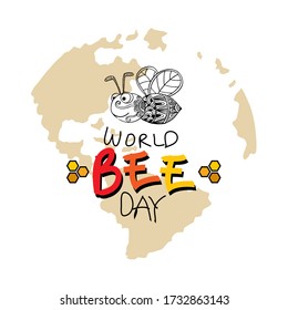International Bee Day. Bee Day Typography.	