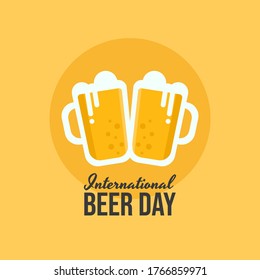 International Beer Day, 7 August. Suitable for your social media.