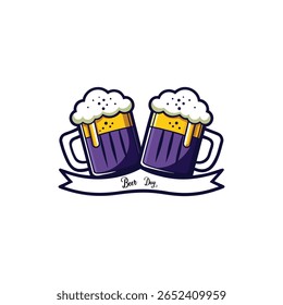 Dia Internacional da Cerveja, 4 de agosto, Celebração com caneca e folhas de lúpulo