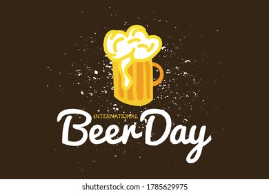 International Beer Day Illustration Background