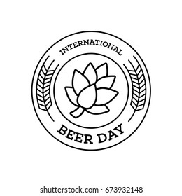 International Beer Day
logo line art