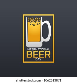 International Beer Day Vector illustration