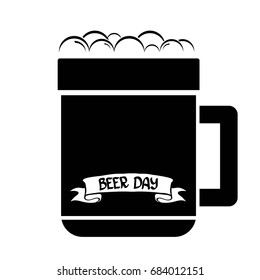 international beer day vector label isolated on white background. happy beer day vector graphic poster.