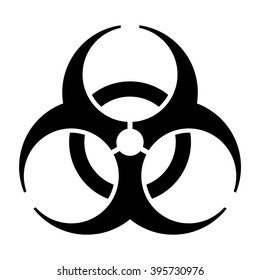 International Bio Hazard Symbol , Bio Hazard Vector Sign Isolated , Vector Illustration