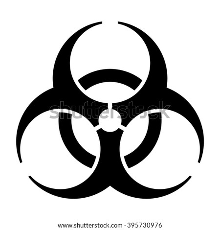 International bio hazard symbol , bio hazard vector sign isolated , vector illustration