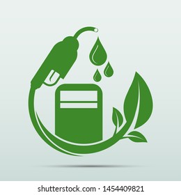 Día Internacional del Biodiesel 10 de Agosto. Para la Ecología y Ayuda Ambiental al Mundo con Ideas Ecológicas, Ilustración Vectorial