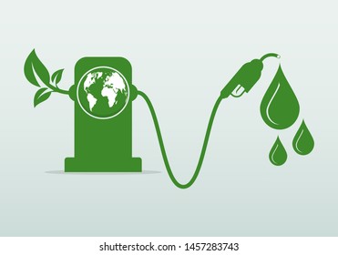 International Biodiesel Day.10 August.for Ecology and Environmental Help The World With Eco-Friendly Ideas,Vector Illustration