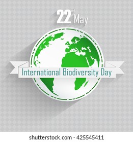 International Biodiversity Day background.Vector