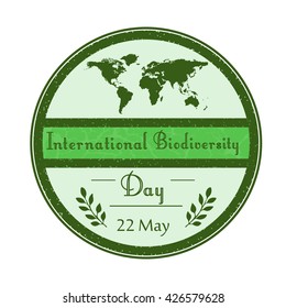 International biodiversity day background.Vector