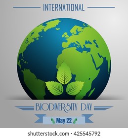 International Biodiversity day poster .Vector