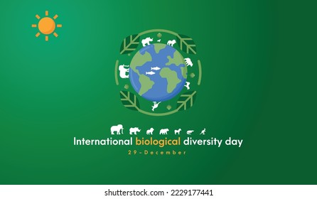  International biological diversity day Vector Illustration