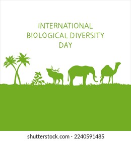 International Biological diversity day vector illustration. celebrated every December 23