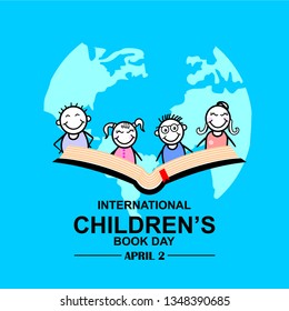 international children’s book day, vector