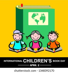 international children’s book day, vector