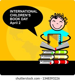 international children’s book day, vector