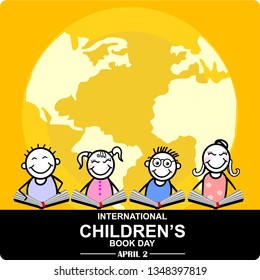 international children’s book day, vector