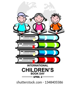international children’s book day, vector