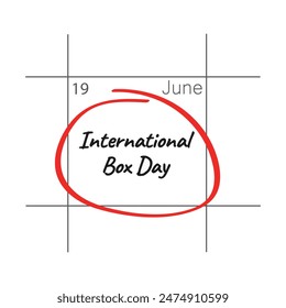 International Box Day celebrate on June 19th.