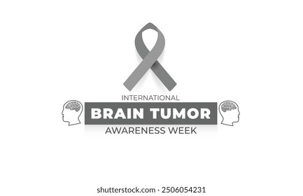 International Brain Tumor Awareness Week. background, banner, card, poster, template. Vector illustration.