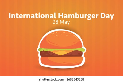 International Burger Day Vector Illustration. Suitable for greeting card, poster and banner.