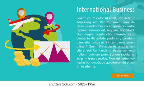 International Business Conceptual Banner