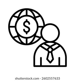 International Business Icon Element for Design