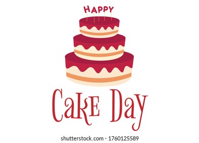 Cute Happy Birthday Card Cupcake Vector Stock Vector (Royalty Free ...