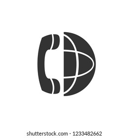 international call icon. Vector icon