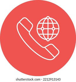 International Call vector icon. Can be used for printing, mobile and web applications.