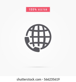 International calls worldwide icon