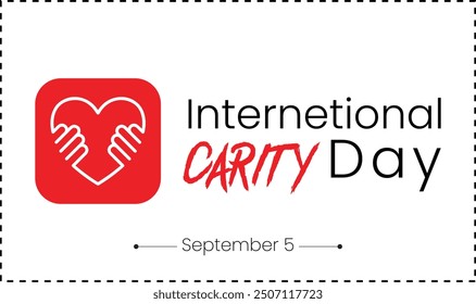 International Carity Day - Social Media Post - as a banner, poster or template.