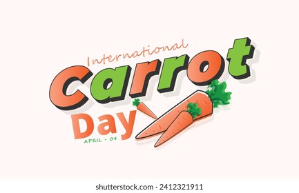 International Carrot Day. background, banner, card, poster, template. Vector illustration.