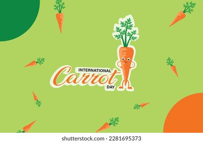 international carrot daycreative design.carrot day template design.international carrot day.