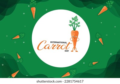 international carrot daycreative design.carrot day template design.international carrot day.